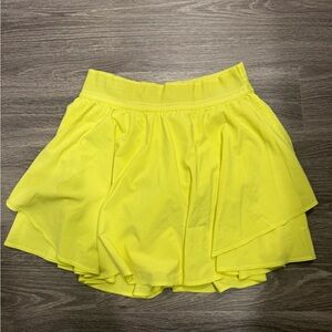 Lululemon flowy yellow athletic skirt